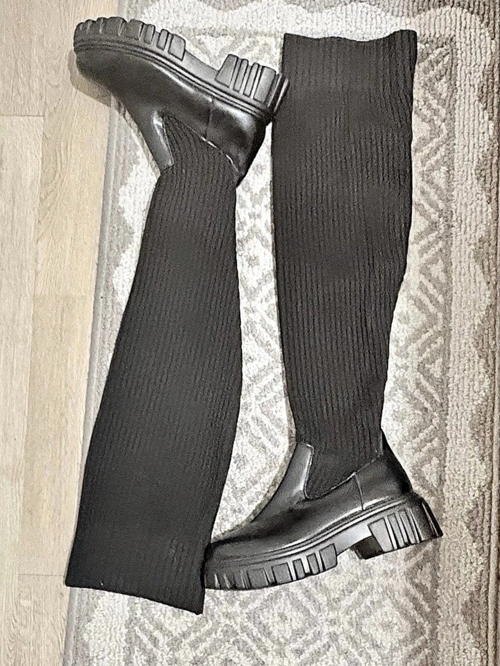 Cuccoo Tall Black Boots EU 37 NWOT